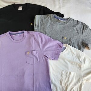 Brooks Brothers T Shirt Lot Of 4 Mens Small Medium Short Sleeve Crewneck